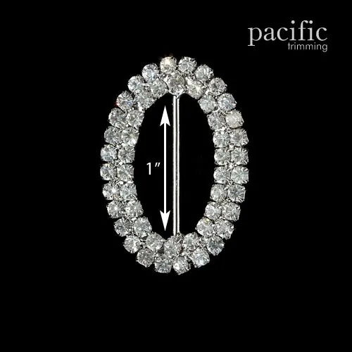 2-Row Oval Rhinestone Slider : 230035