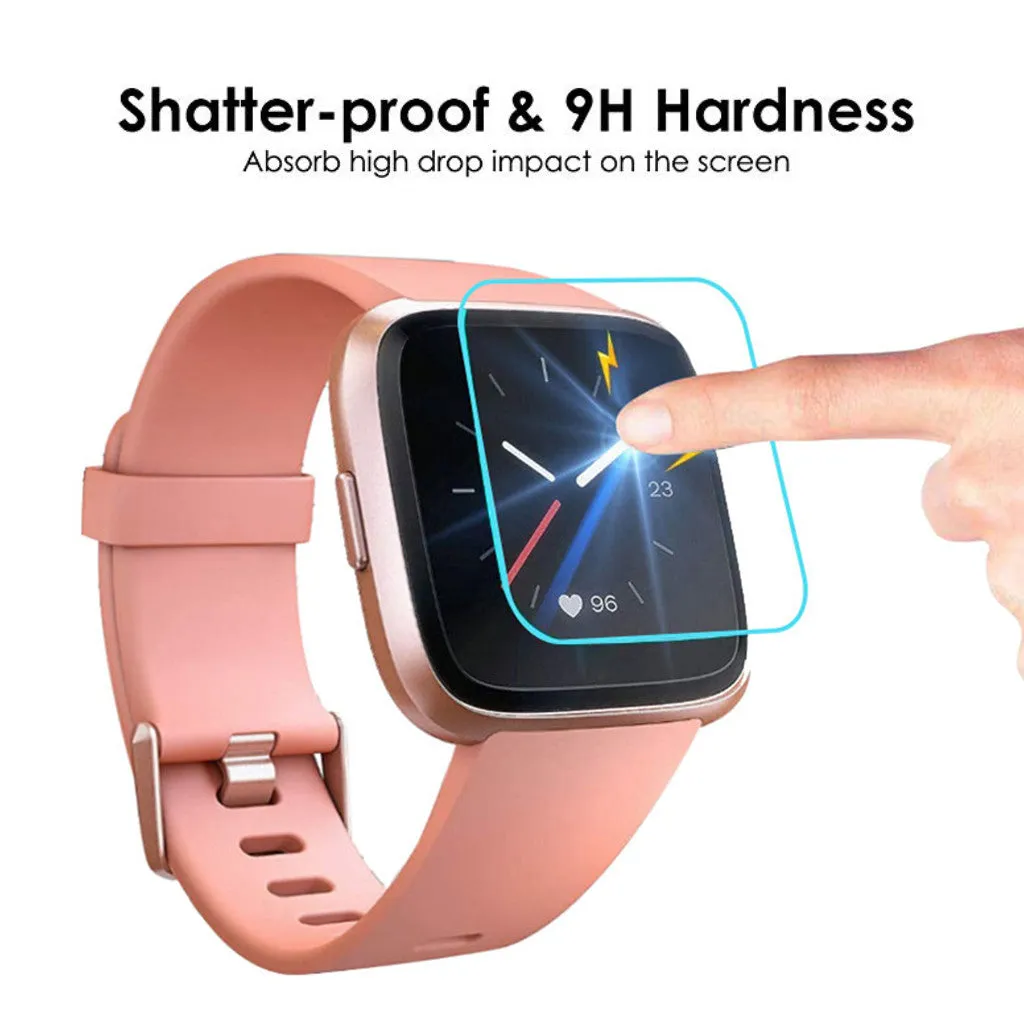 5/3/1 Pack Tempered Glass Screen Protector for Fitbit Versa Lite  Smartwatch