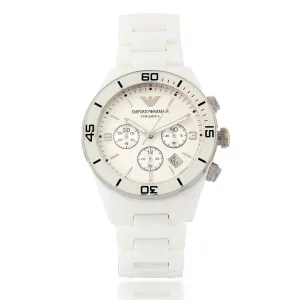 Analogue Ceramica White Wrist Watch