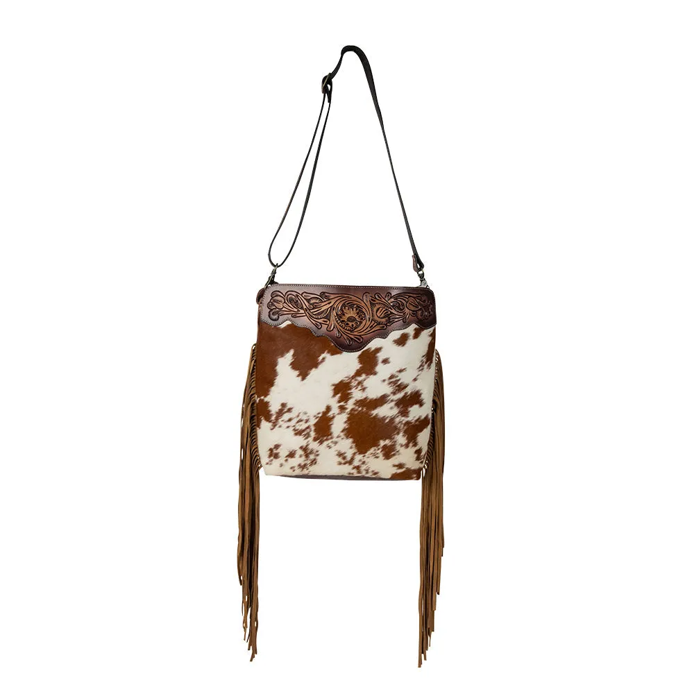 Artesia Way Fringed Hand-Tooled Bag