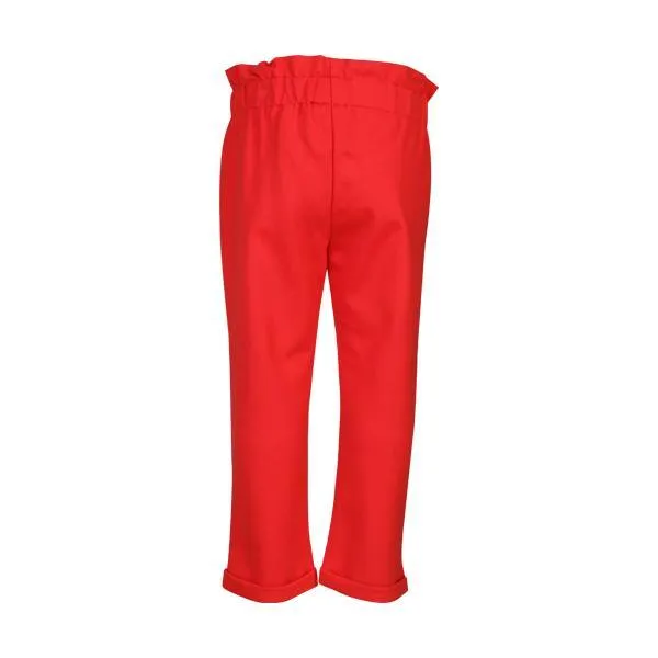 BABY GIRLS BOW APPLIQUE TROUSER -  RED