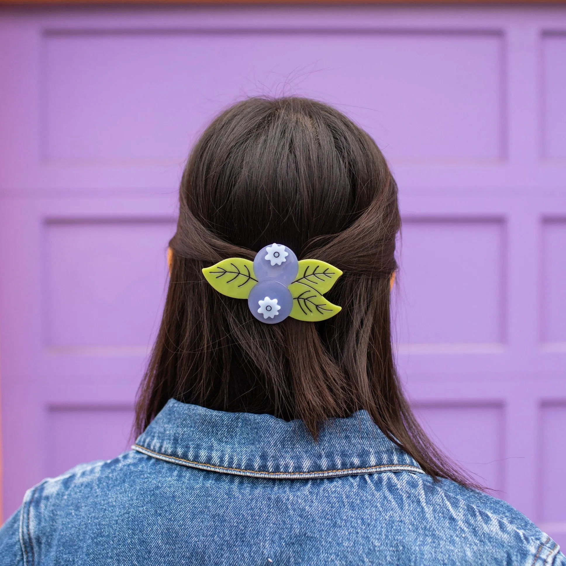 Blueberry French Barrette