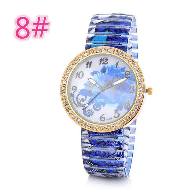 Ceramic Engraved Large Dial Queen Women Quartz Watch Relojes Mujer 2017 Ladies Geneva Vintage Wristwatch Clock Watches Saat A209