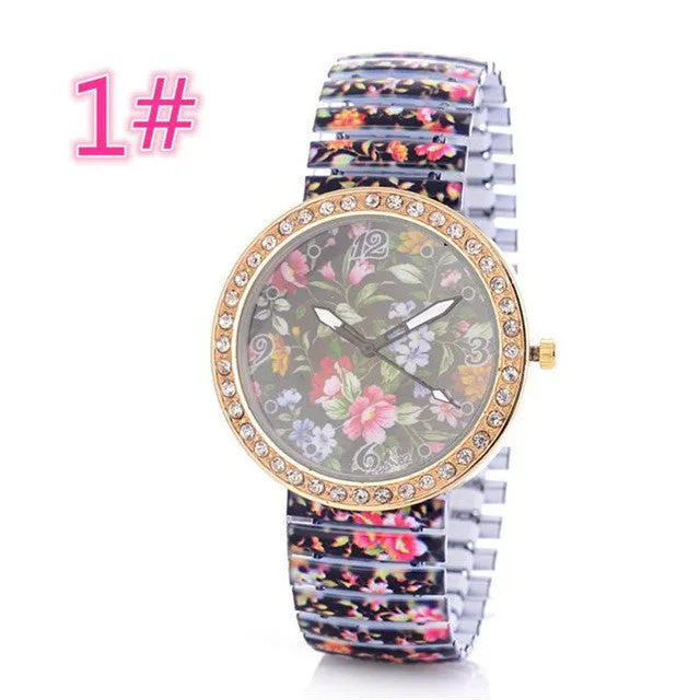 Ceramic Engraved Large Dial Queen Women Quartz Watch Relojes Mujer 2017 Ladies Geneva Vintage Wristwatch Clock Watches Saat A209