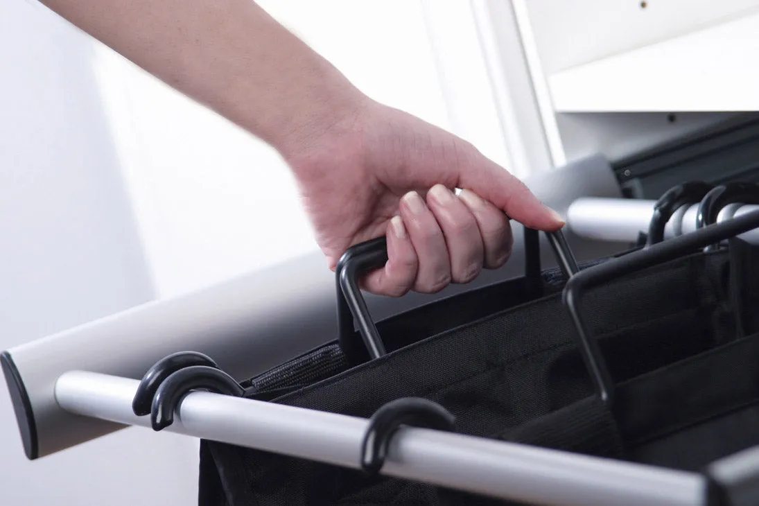 Closet Pull-Out Double Laundry Hamper