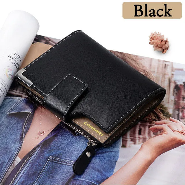 COHEART Wallet Women Leather Wallet Female Top Quality  Women Small Purse lady Money Bag Zipper Luxury Brand Wallet Hot Sell !