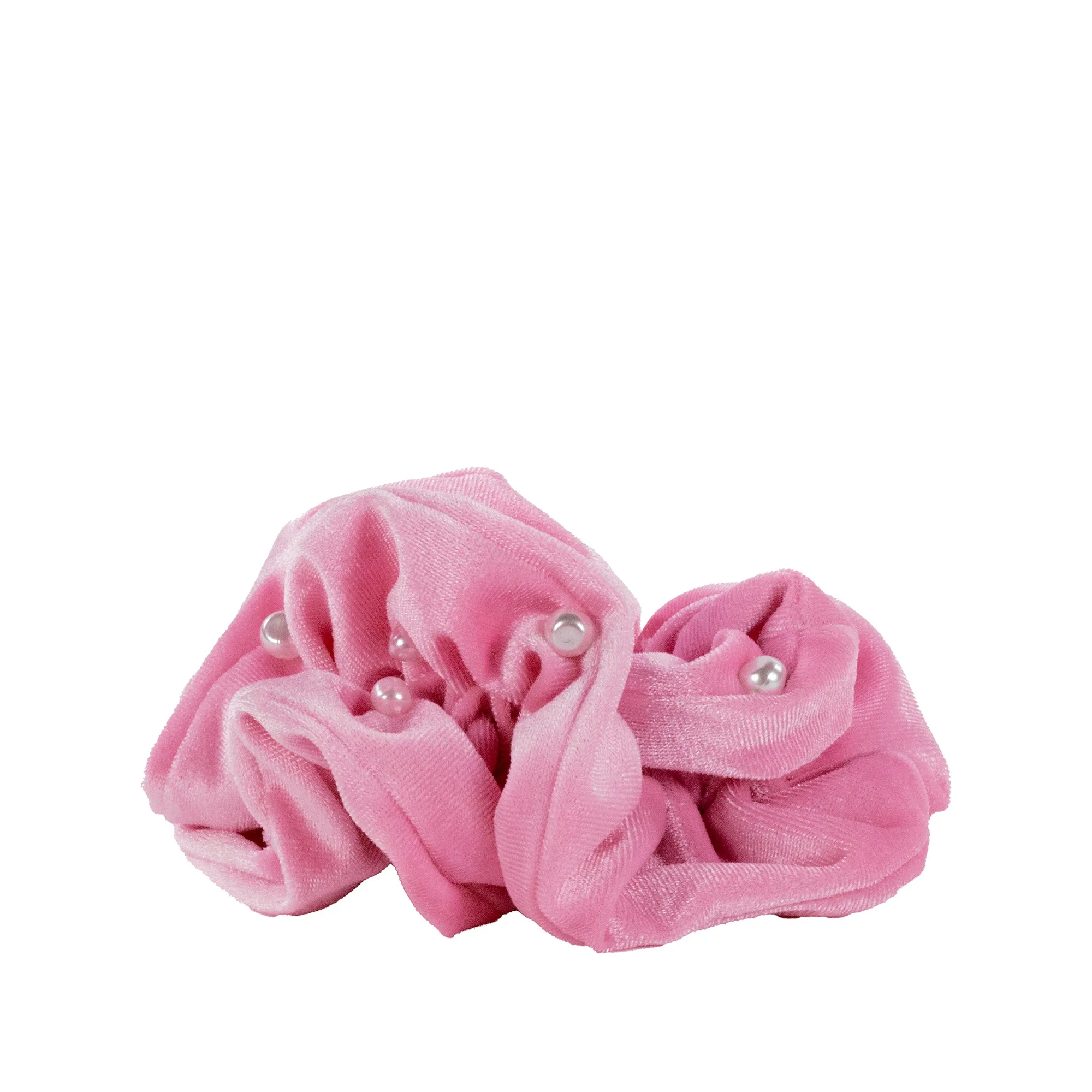 Conch Shell Pink Velvet Layered Ruffle Scrunchie by Lilly Pulitzer