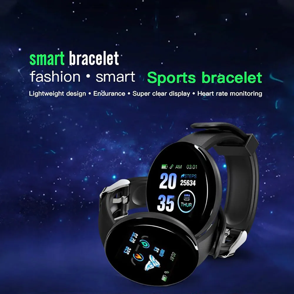 D18 Smart Fitness Watch with *** 1 x FREE STRAP ***