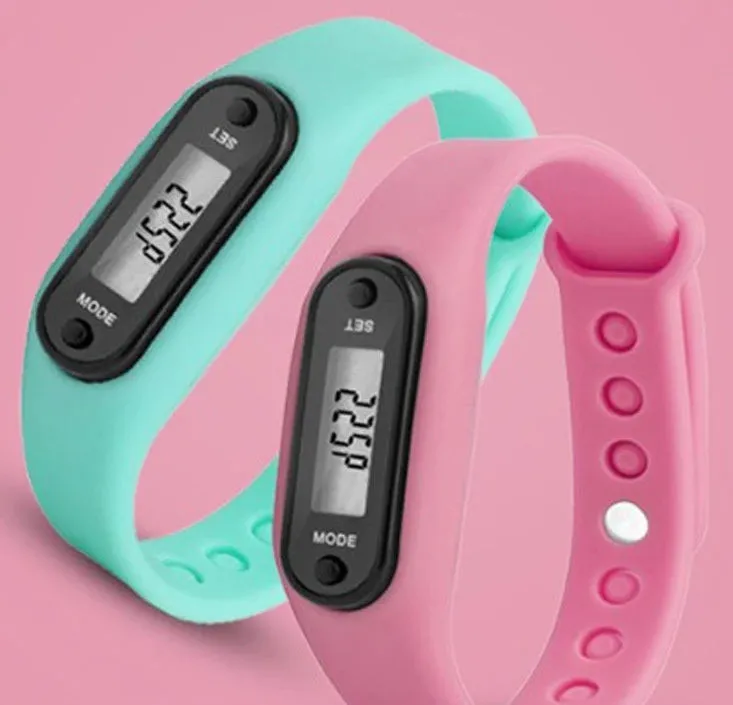 Digital LCD Wrist Band with Pedometer for Running, Walking and Jogging (for Kids and Adults)