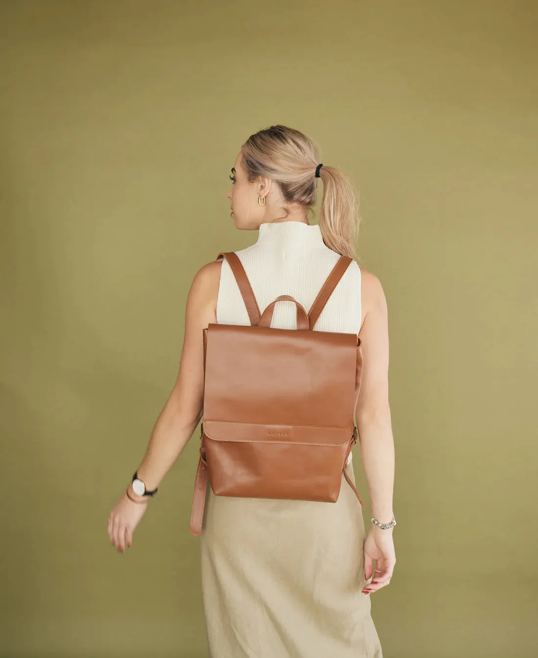 Finley Leather Backpack