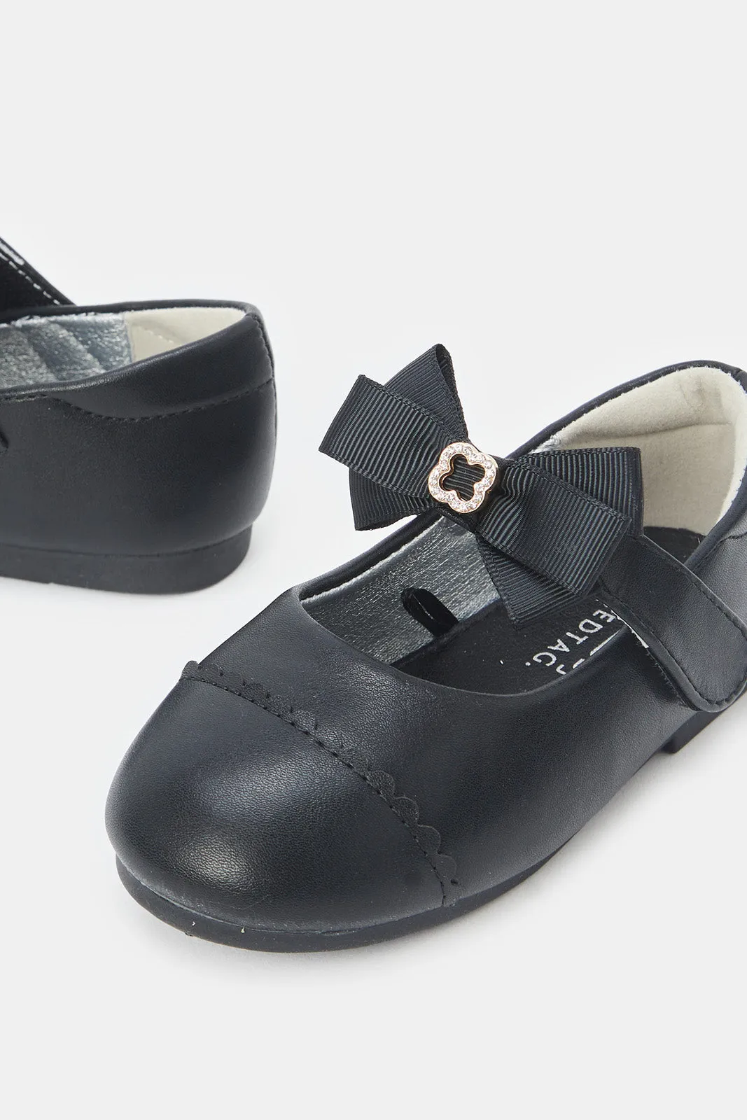 Girls Black Bow Ballerina