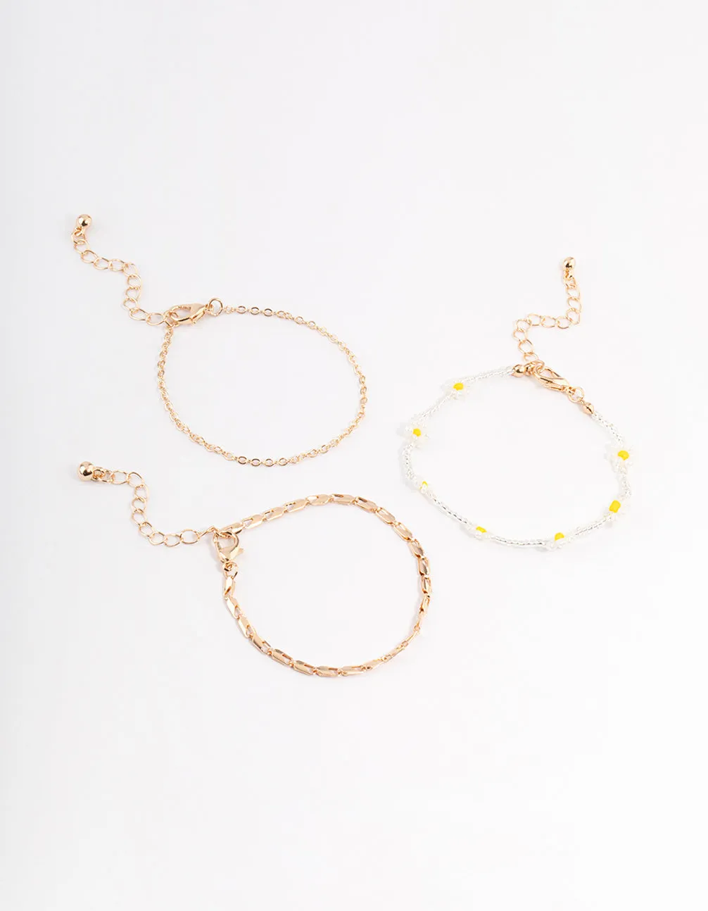 Gold Daisy Bracelet Pack