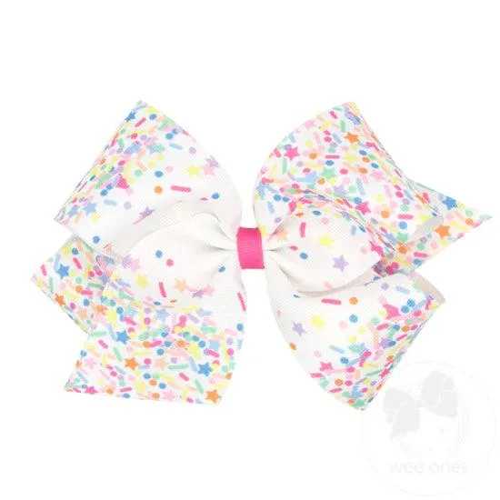 Grosgrain Bow | Embroidered, Birthday- assorted | Wee Ones