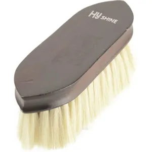 HySHINE Deluxe Goat Hair Wooden Dandy Brush - Dark Brown