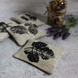 Leaf Print Lavender Bags