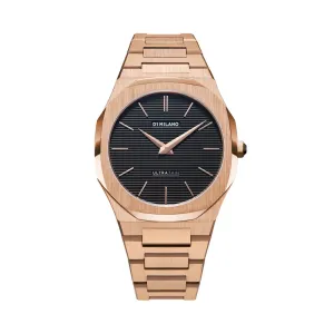 Men Ultra Thin Rose Gold 40mm Watch