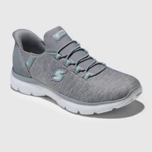 New - S Sport By Skechers Women's Syrka Step-Ins Sneakers - Gray 9.5