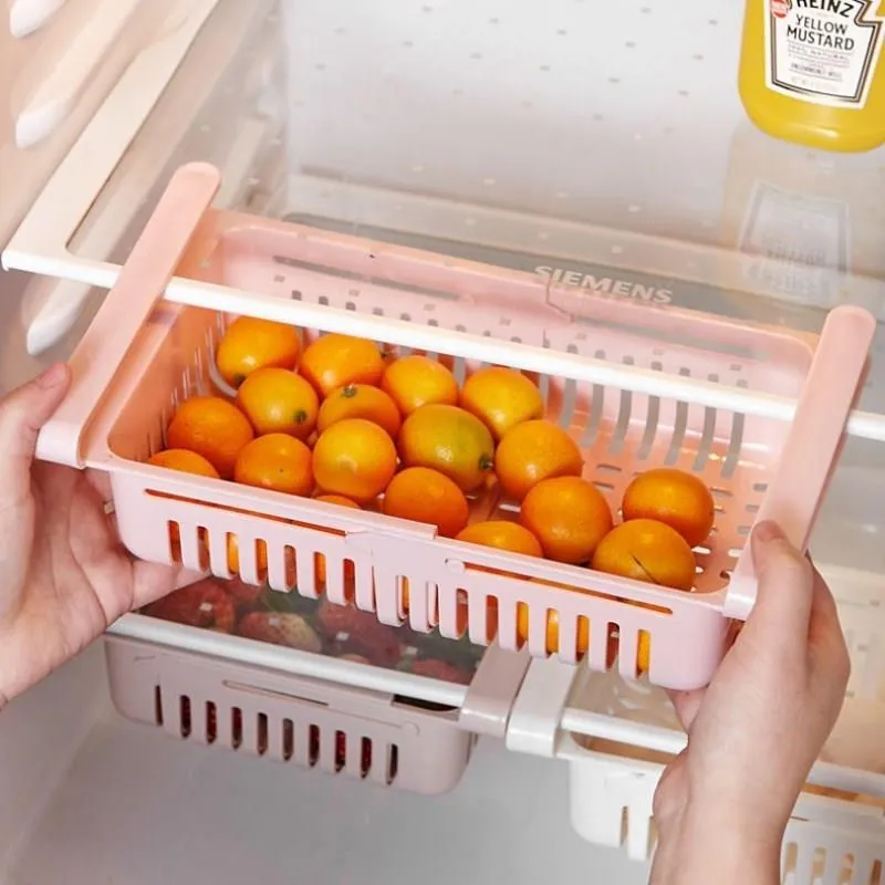 Refrigerator Drawer Storage Basket - Different Colors