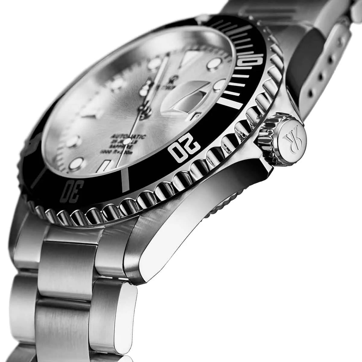 Revue Thommen Men's 17571.2127 'Diver' Silver Dial Stainless Steel Bracelet Swiss Automatic Watch