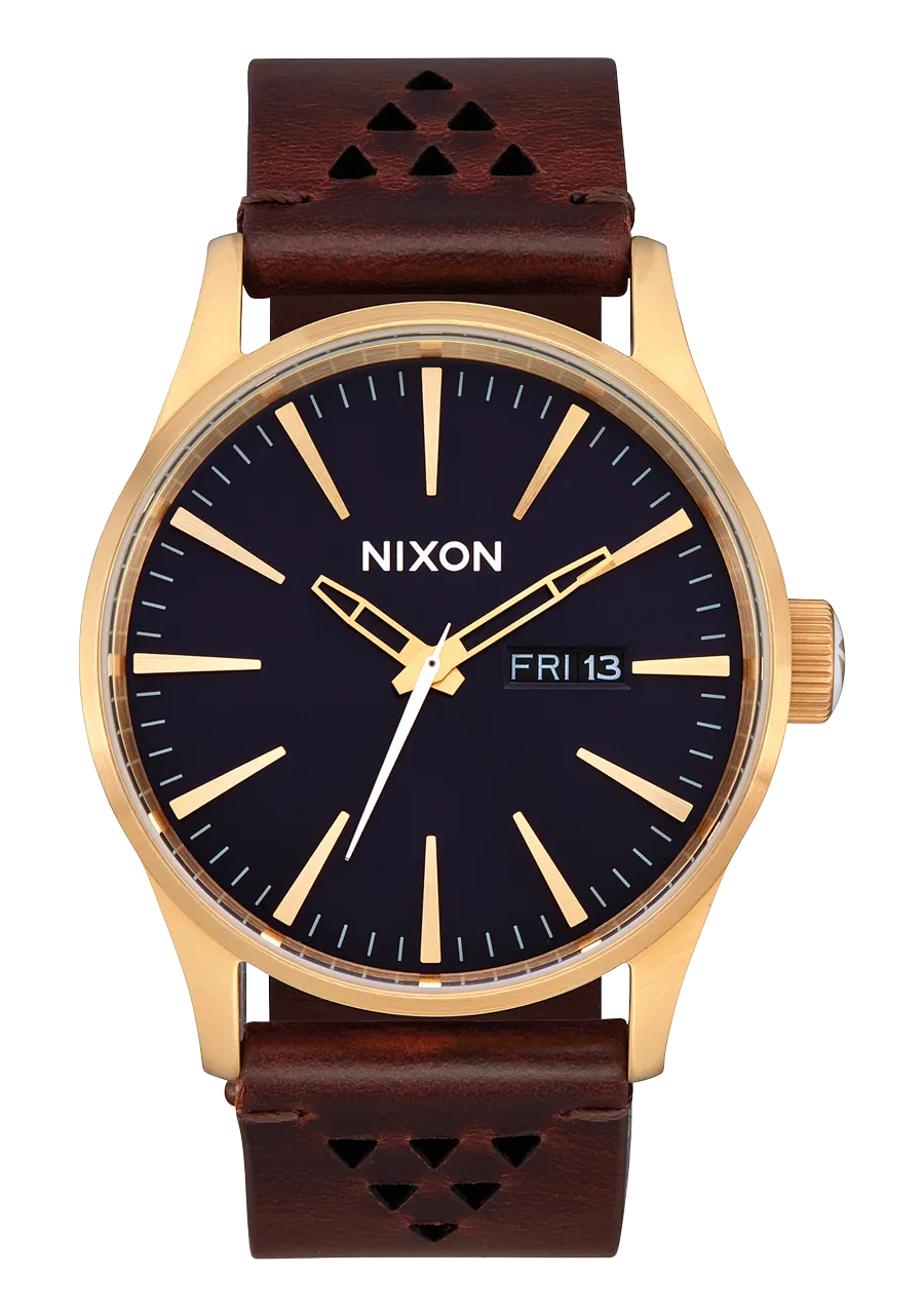 Sentry Leather - Gold / Indigo / Brown