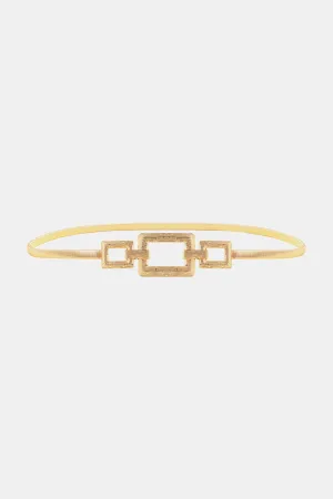 Square Shape Zinc Alloy Buckle Iron Belt