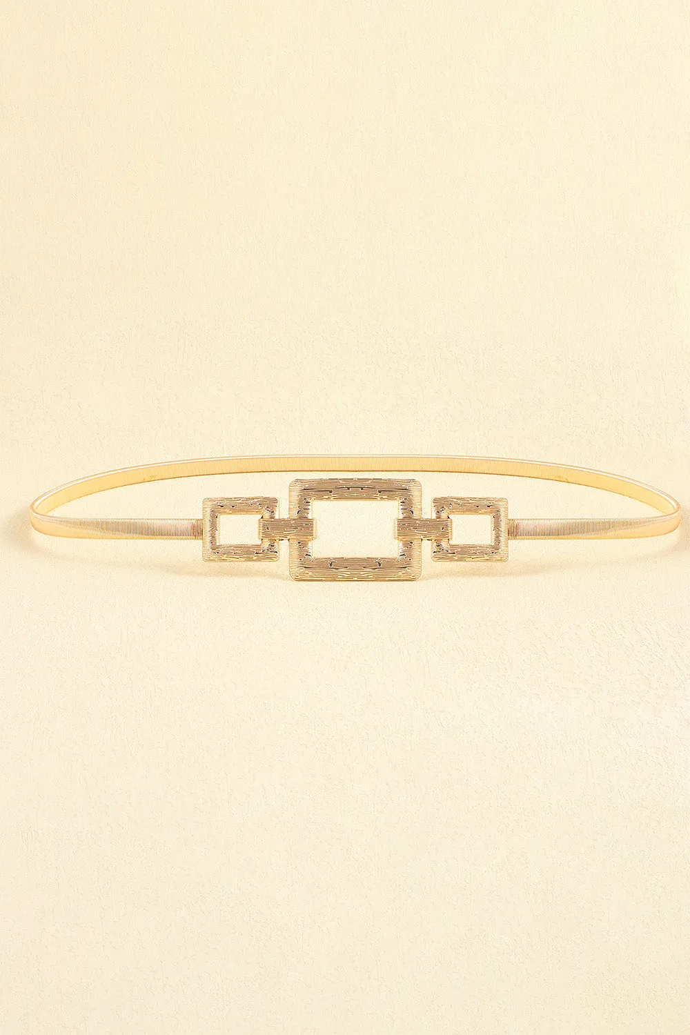 Square Shape Zinc Alloy Buckle Iron Belt