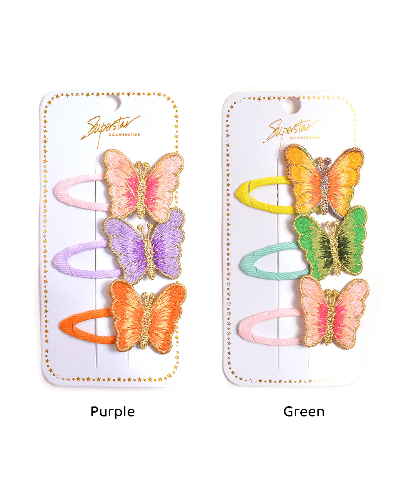 Sweet Butterfly Hair Barrette Set