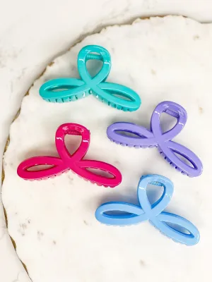 Swirl Open Claw Clips - Choice of Color