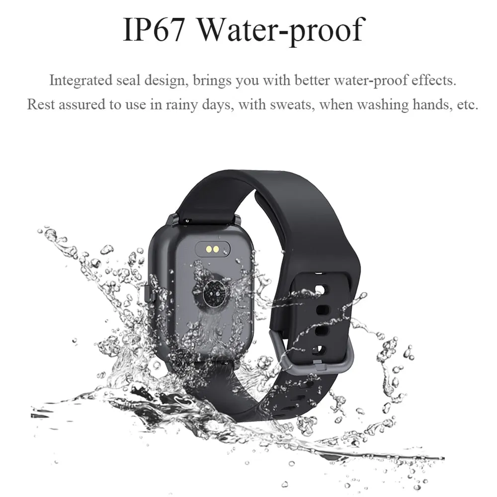 T55 Smart Watch with Heart Rate and Blood Pressure Monitor, Chronograph, Pedometer and more