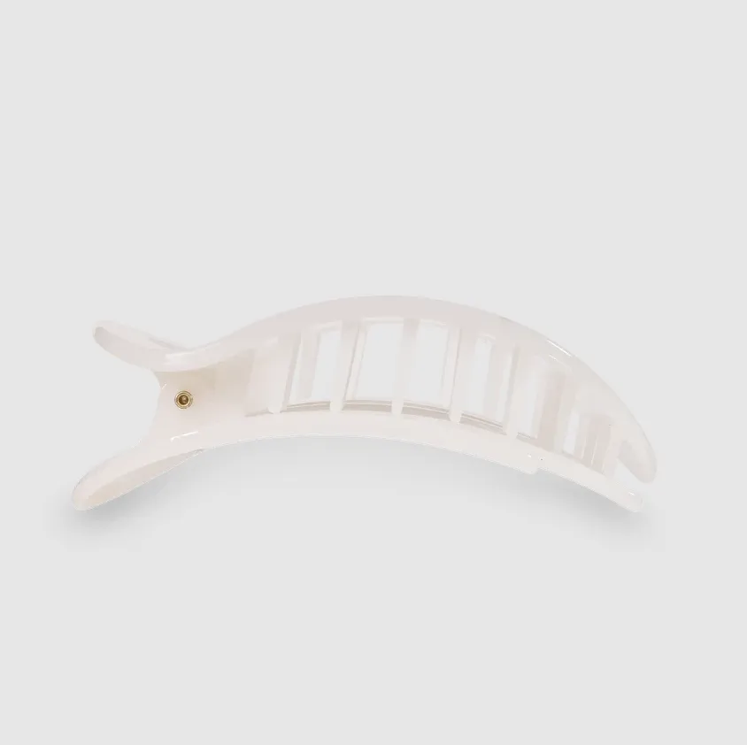 Teletie Flat Clip Coconut White - Small