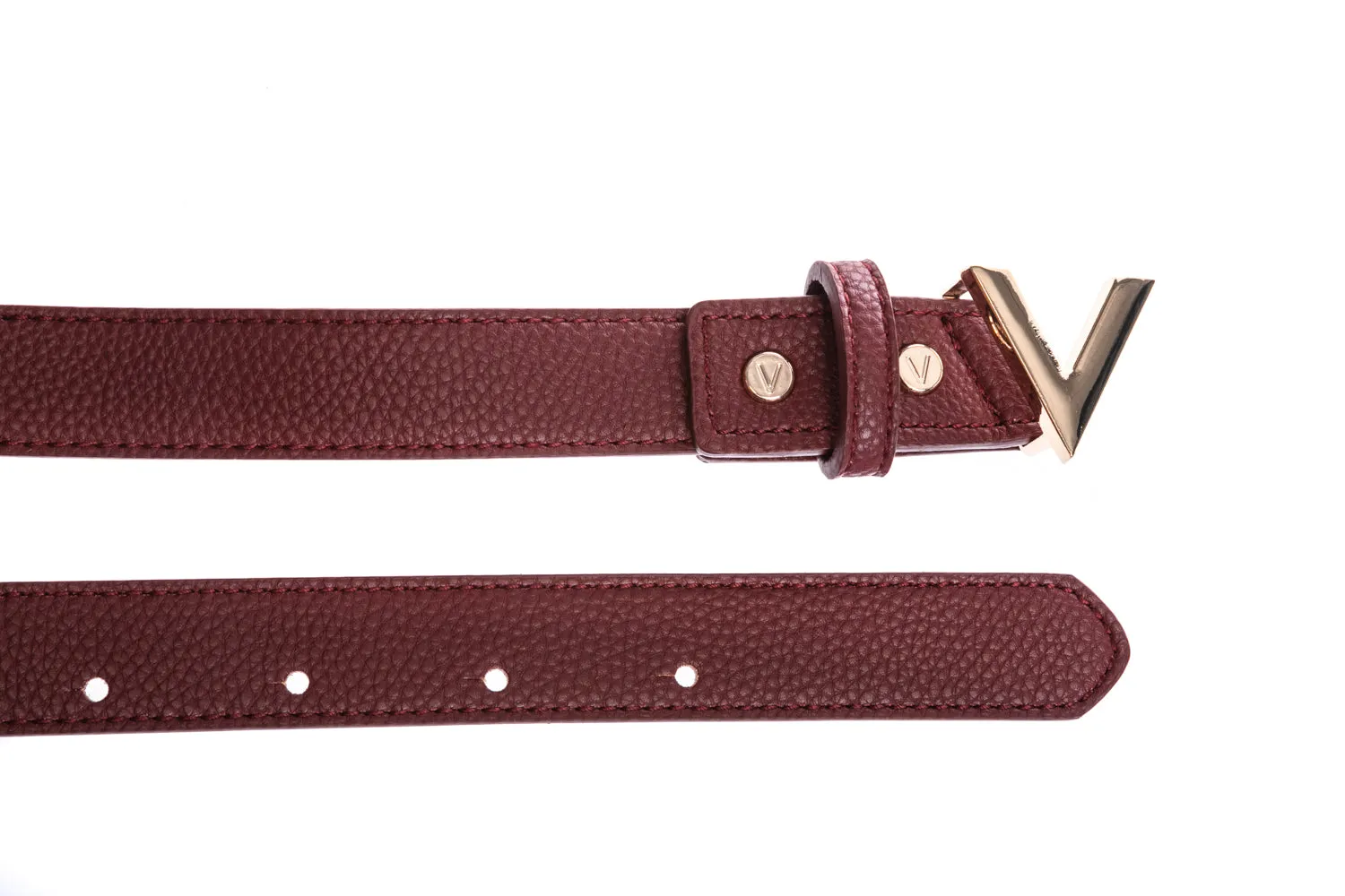 Valentino Bags Forever Belt in Bordeaux