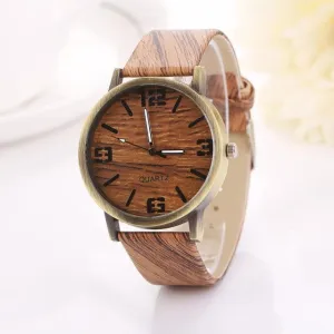 Vintage  Leather Alloy Grain Watches for Women