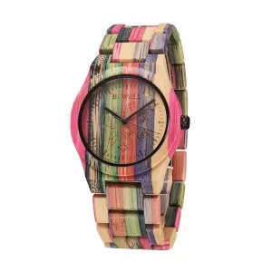 Women's Fashion Wooden WatchLuxury Brand Quartz Watch