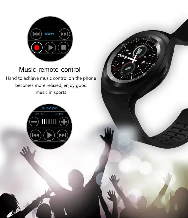 Y1 Android Smart Watch (Phone Calls, Push Messages and Passometer)