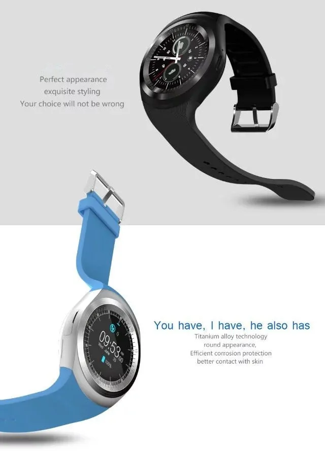 Y1 Android Smart Watch (Phone Calls, Push Messages and Passometer)