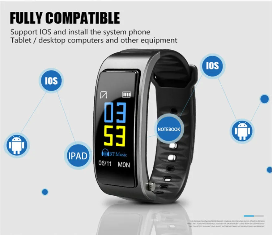 Y3 Plus Smart Watch with Built-in Headset (Health & Fitness Band, plus Answer Calls)